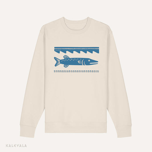 Hauki, tyyni - collegepaita